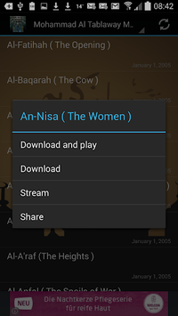 Audio Quran Mohamed Al Tablawi APK screenshot 1