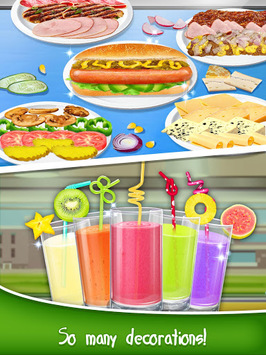 School Lunch Food - Hot Dog, Tator Tots & Juice APK Download For Free