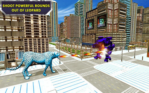 Futuristic Robot Car Transform: Leopard Robot Car APK screenshot 1