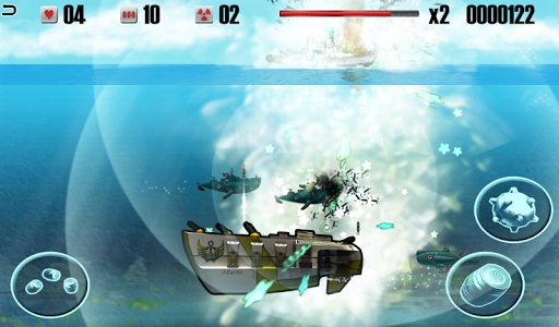 Battleship vs Submarine - War Machines Battle APK screenshot 1