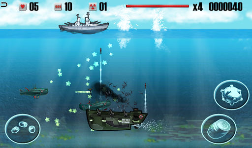 Battleship vs Submarine - War Machines Battle APK screenshot 1