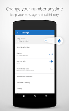 Talkatone: Free Texts, Calls & Phone Number APK screenshot 1