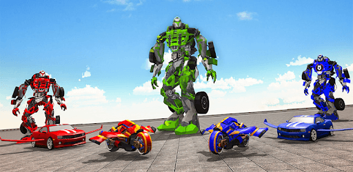 Moto Robot Transformation: Robot Flying Car Games pc screenshot