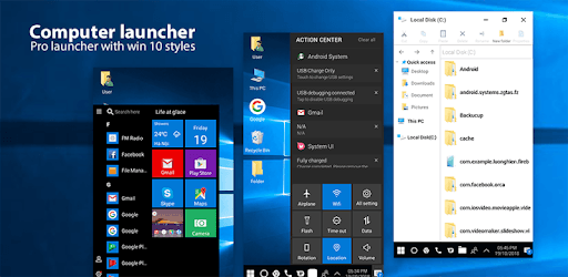 computer launcher for win 10 apk