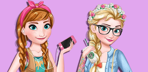 ❄ Modern Sisters Princess Makeup Dress up Game ❤ pc screenshot