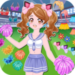 Cheerleader dress up game for pc icon