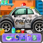 Clean up police car icon