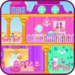 Princess doll house icon