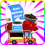 Cooking chocolate ice cream icon