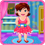 Cute Doris Bathing Baby Games icon