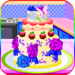 cooking games chocolate cake icon