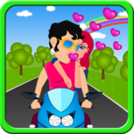 Kissing Game-Bike Romance Fun icon