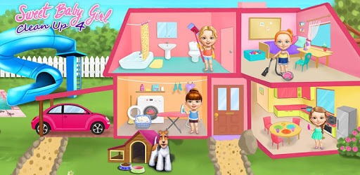 Sweet Baby Girl Cleanup 4 pc screenshot