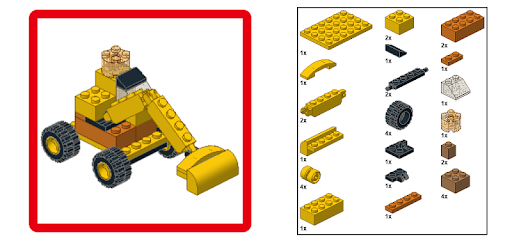 Digger building instruction for Lego 10698 pc screenshot