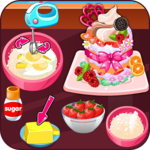 Cook strawberry short cake cookies icon