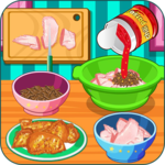 Cooking super chicken wings icon