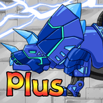 Dino Robot - Triceratops Blue icon
