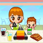 Cook convenience food with mom icon
