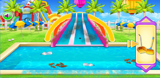 WATER PARK CLEANING - dress up games for girls/kid pc screenshot