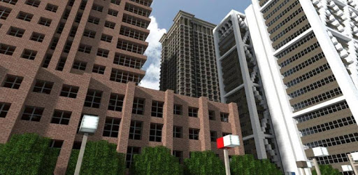 Map is a huge city of blocks for Minecraft PE pc screenshot