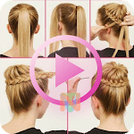 Hairstyle Video Tutorial 2018 icon