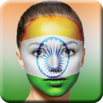 Indian Flag on Face Maker: Independence Day Face icon