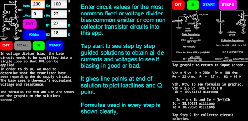 Trasistor Biasing Tutorial pc screenshot