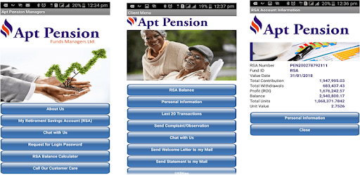 Apt Pension Mobile pc screenshot