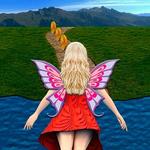 Flying Girl Runner. icon