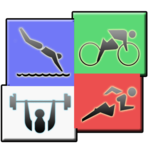 Megathlon : triathlon training icon
