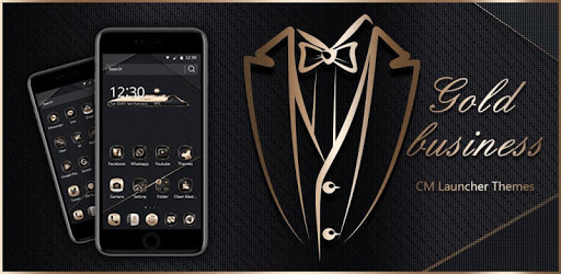 Gold Black Neat Theme pc screenshot