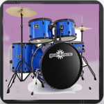 Drums Set with Drum Sticks - Play Rock Jam Tracks icon