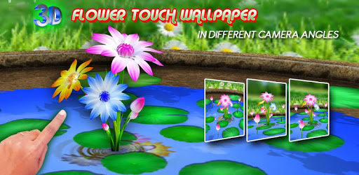 3D Flowers Touch Wallpaper pc screenshot