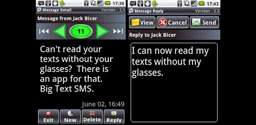 Big Text SMS pc screenshot