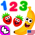 Funny Food 123! Kids Number Games for Toddlers icon