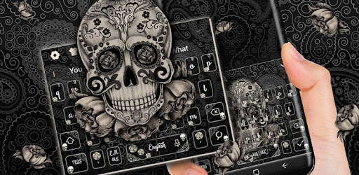 Black Rose Skull keyboard pc screenshot