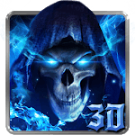3D Blue Grim Reaper Launcher icon