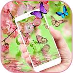 Butterfly pink aroma theme icon