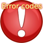 Error codes for pc icon Error codes for pc icon