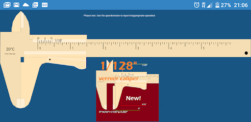 Imperial vernier caliper pc screenshot Imperial vernier caliper pc screenshot