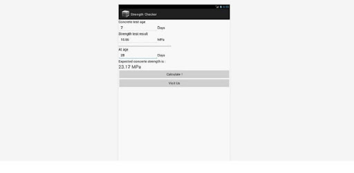Concrete Strength Checker pc screenshot Concrete Strength Checker pc screenshot