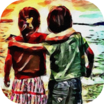 Friend. True friendship. New anonymous chat online icon