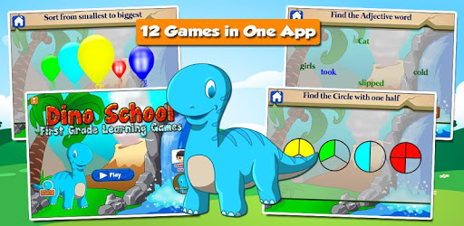 Dino 1st Grade Learning Games pc screenshot