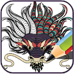 Mystic coloring book icon