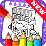 Draw colouring pages for Shopkins by Fans for pc icon