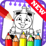 Draw colouring pages Thomas Train Friends by Fans icon