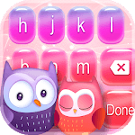 Lovely Owl Keyboard with Emoji icon