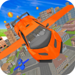 Futuristic Real Flying Car 3D icon