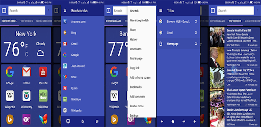 Browser HUB pc screenshot