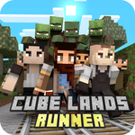 Cubelands Runner: Zombie Escape icon